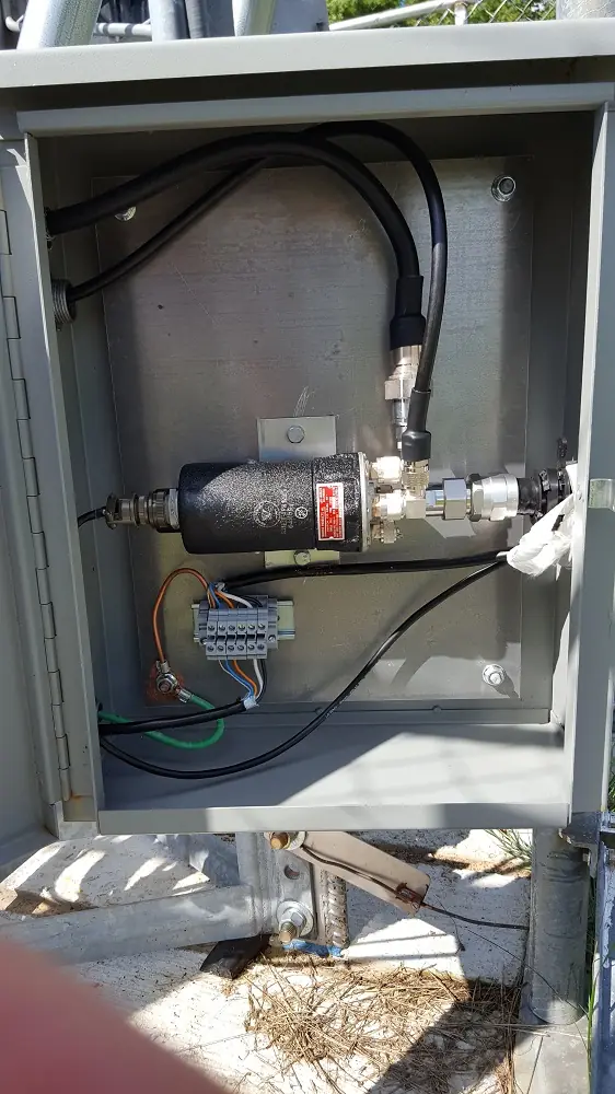 Tower coax control